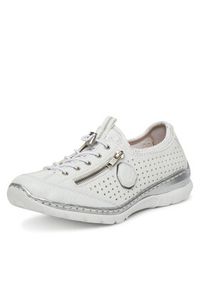 Rieker Sneakersy L3296-82 Biały. Kolor: biały. Materiał: syntetyk, materiał #6