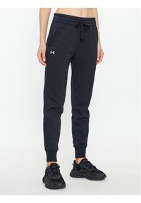 Under Armour Spodnie dresowe Ua Rival Fleece Jogger 1379438 Czarny Loose Fit. Kolor: czarny. Materiał: bawełna