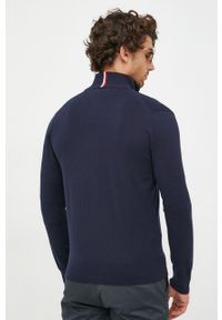 TOMMY HILFIGER - Tommy Hilfiger sweter męski kolor granatowy. Okazja: na co dzień. Kolor: niebieski. Styl: casual #5