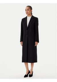 Hugo - HUGO Płaszcz wełniany Mojeni 50547691 Czarny Regular Fit. Kolor: czarny. Materiał: wełna #1