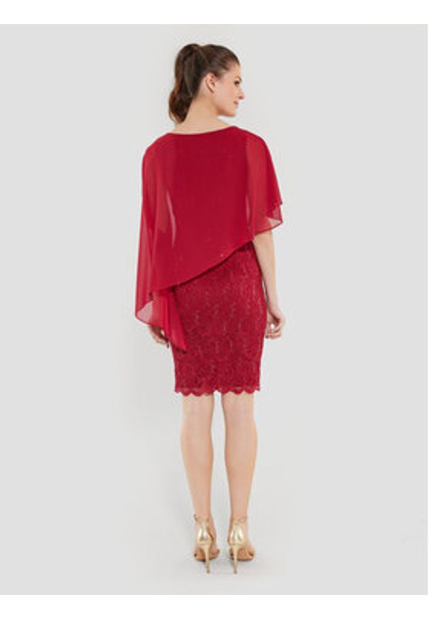Swing Sukienka koktajlowa 77760410 Czerwony Regular Fit. Kolor: czerwony. Materiał: syntetyk. Styl: wizytowy
