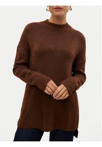 Vero Moda Sweter 10269229 Brązowy Loose Fit. Kolor: brązowy. Materiał: syntetyk #3