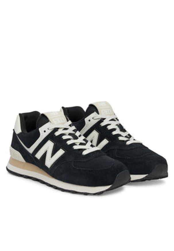 New Balance Sneakersy U574YCE Czarny. Kolor: czarny. Materiał: zamsz, skóra. Model: New Balance 574