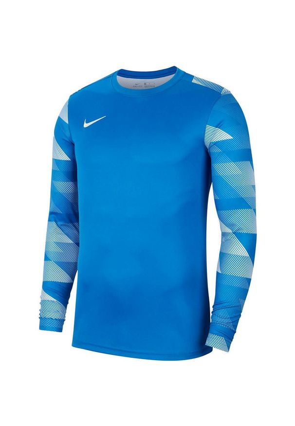 Nike - Męska Koszulka Bramkarska Park IV DriFIT Z Długim Rękawem. Kolor: niebieski. Długość rękawa: długi rękaw. Długość: długie