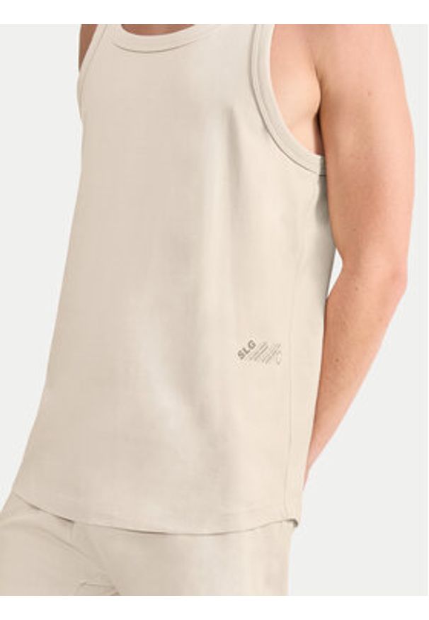 Sloggi Podkoszulek 10222292 Beżowy Regular Fit. Kolor: beżowy. Materiał: bawełna