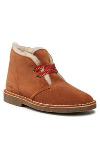 Clarks Botki Desert Boot 2 261556694 Brązowy. Kolor: brązowy. Materiał: zamsz, skóra #6