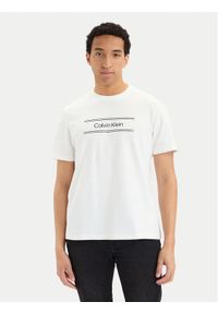 Calvin Klein T-Shirt SS 20s EU LV04LG813G Biały Regular Fit. Kolor: biały. Materiał: bawełna #1