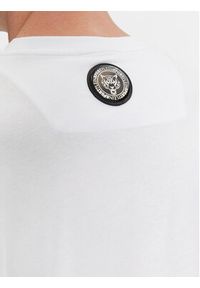 Plein Sport T-Shirt SADC MTK6916 SJY001N Biały Regular Fit. Kolor: biały. Materiał: bawełna. Styl: sportowy #2