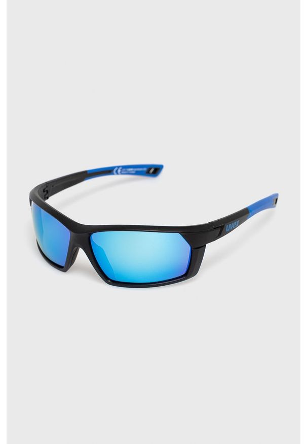 Uvex - Okulary przeciwsłoneczne Sportstyle 225. Kształt: owalne. Kolor: niebieski. Materiał: syntetyk, materiał