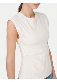 only - ONLY T-Shirt Marie 15372452 Biały Regular Fit. Kolor: biały. Materiał: bawełna #6