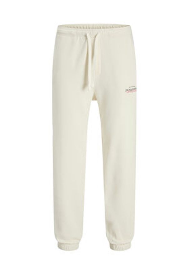 Jack & Jones - Jack&Jones Spodnie dresowe Kane Billy 12283257 Écru Relaxed Fit. Materiał: bawełna
