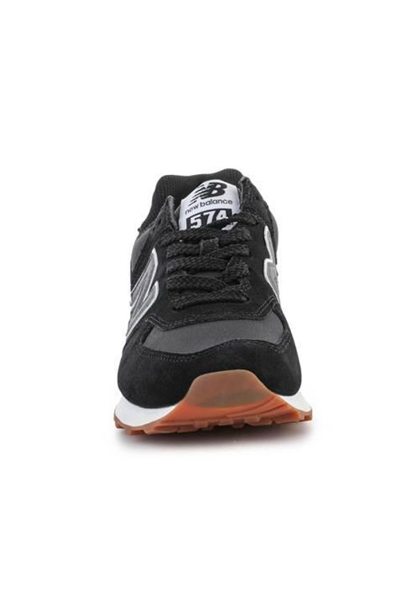 Buty do chodzenia damskie New Balance Sneakersy. Zapięcie: sznurówki. Kolor: czarny. Materiał: skóra, materiał. Szerokość cholewki: normalna. Sport: turystyka piesza