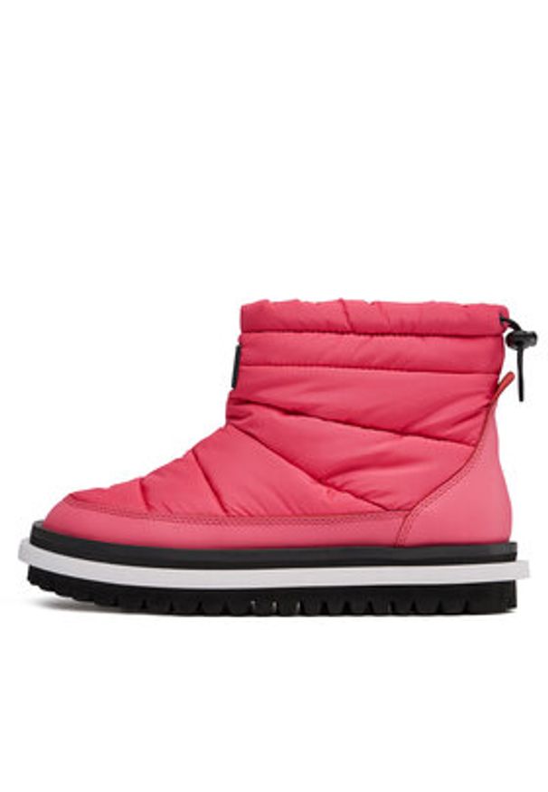 Tommy Jeans Botki Tjw Padded Flat Boot EN0EN02292 Różowy. Kolor: różowy. Materiał: materiał