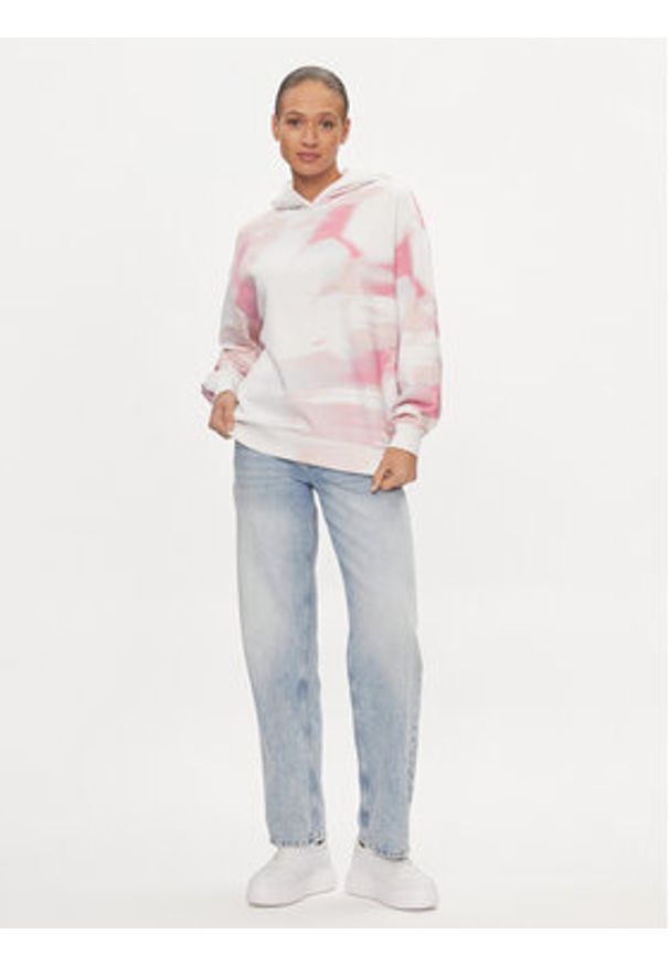 Calvin Klein Jeans Bluza Diffused J20J223090 Kolorowy Oversize. Materiał: bawełna. Wzór: kolorowy
