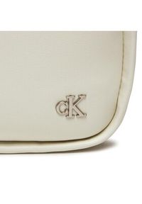 Calvin Klein Jeans Torebka Micro Mono Chain Camera Bag18 K60K611949 Écru. Materiał: skórzane #4