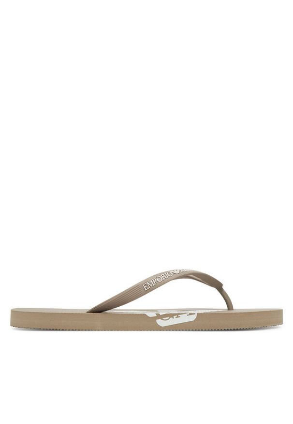 Emporio Armani Japonki XVQS08 XN746 U539 Beżowy. Kolor: beżowy