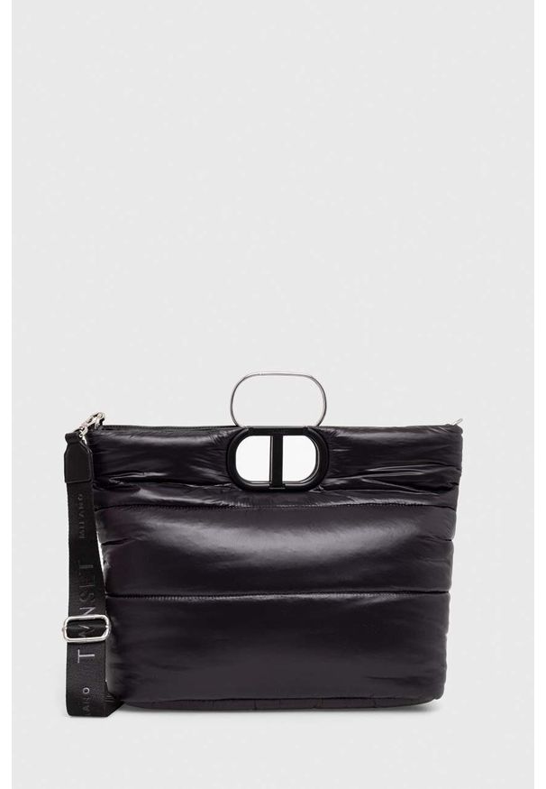 TwinSet - Twinset torebka kolor czarny. Kolor: czarny