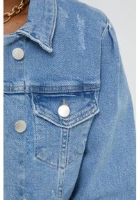 JDY kurtka jeansowa damska przejściowa. Kolor: niebieski. Materiał: jeans