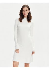 Max Mara Leisure Sukienka dzianinowa Pireo 2416321017 Biały Regular Fit. Kolor: biały. Materiał: wiskoza