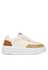 Love Moschino - LOVE MOSCHINO Sneakersy JA15215G1PINH10C Biały. Kolor: biały. Materiał: skóra, zamsz #1
