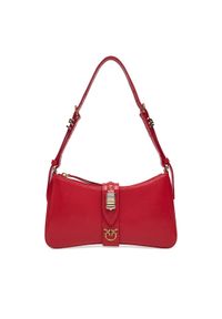 Pinko - PINKO Torebka Arthemis Shoulder Mini AI 24-25 PLTT 103512 A29V Czerwony. Kolor: czerwony. Materiał: skórzane