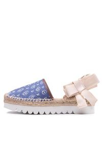 Pollini Espadryle TA10134G0EQ6D70A Granatowy. Kolor: niebieski. Materiał: materiał #2