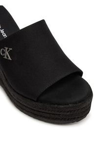 Calvin Klein Jeans Espadryle Wedge Rope Slide Mg YW0YW01699 Czarny. Kolor: czarny. Materiał: materiał #5