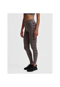 Damskie legginsy bezszwowe Hummel CI. Kolor: brązowy. Materiał: dzianina, materiał. Sport: fitness