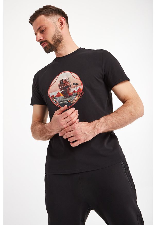 Just Cavalli - T-SHIRT JUST CAVALLI. Materiał: bawełna. Wzór: nadruk