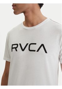 RVCA T-Shirt Big M420VRBI Biały Slim Fit. Kolor: biały. Materiał: syntetyk, bawełna #3