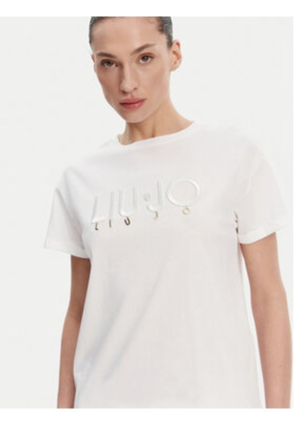 Liu Jo T-Shirt WA5007 JS923 Biały Relaxed Fit. Kolor: biały. Materiał: bawełna