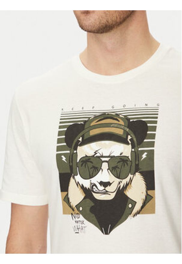 Blend T-Shirt 20717766 Biały Regular Fit. Kolor: biały. Materiał: bawełna