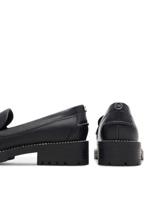 Nine West Lordsy SHEERIN SJ1497-1 Czarny. Kolor: czarny. Materiał: skóra
