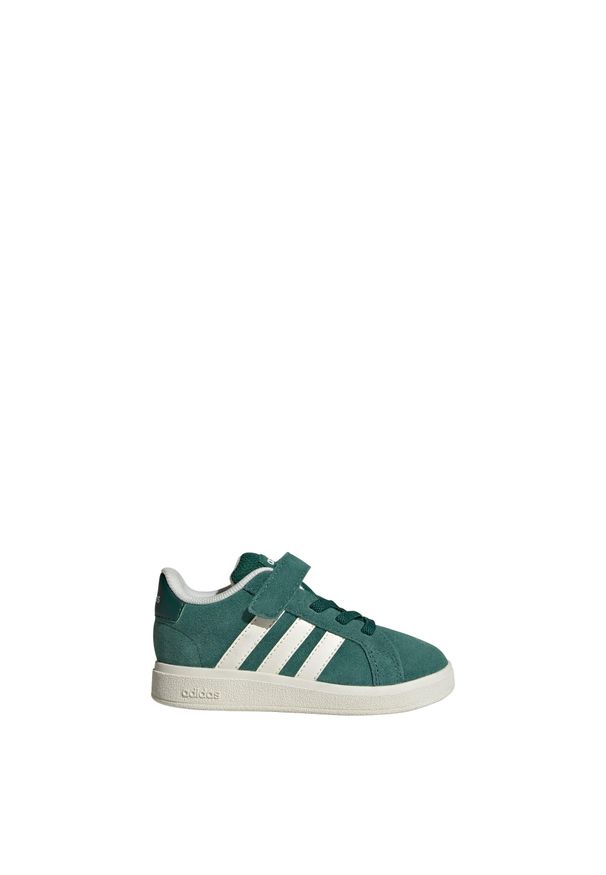 Adidas - Buty Grand Court 2.0 Kids. Kolor: biały, wielokolorowy, zielony, czarny