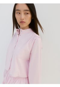 Reserved - Krótka bawełniana kurtka - pastelowy róż. Kolor: różowy. Materiał: bawełna. Długość: krótkie #1