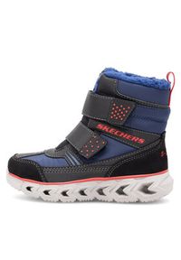 skechers - Skechers Śniegowce 90588L/NVBK Granatowy. Kolor: niebieski #4