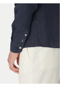 BOSS Koszula H-Roan-Bd-E-C1 50520283 Granatowy Slim Fit. Kolor: niebieski. Materiał: len #5