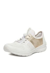 Rieker Sneakersy L3254-80 Biały. Kolor: biały. Materiał: syntetyk, materiał
