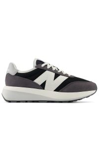 Buty unisex New Balance U370AE - czarne. Zapięcie: sznurówki. Kolor: czarny. Materiał: zamsz, guma, skóra. Szerokość cholewki: normalna. Sezon: lato #1