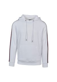 Urban Classics - Bluza z kapturem Urban Classic stripe shoulder. Typ kołnierza: kaptur. Kolor: czarny, biały, wielokolorowy #1