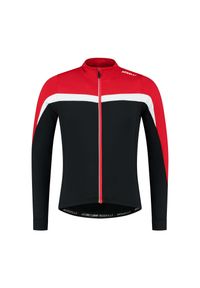 ROGELLI - Koszulka rowerowa męska Rogelli COURSE z długim rękawem, ocieplana. Kolor: czerwony, biały, czarny, wielokolorowy. Długość rękawa: długi rękaw. Długość: długie