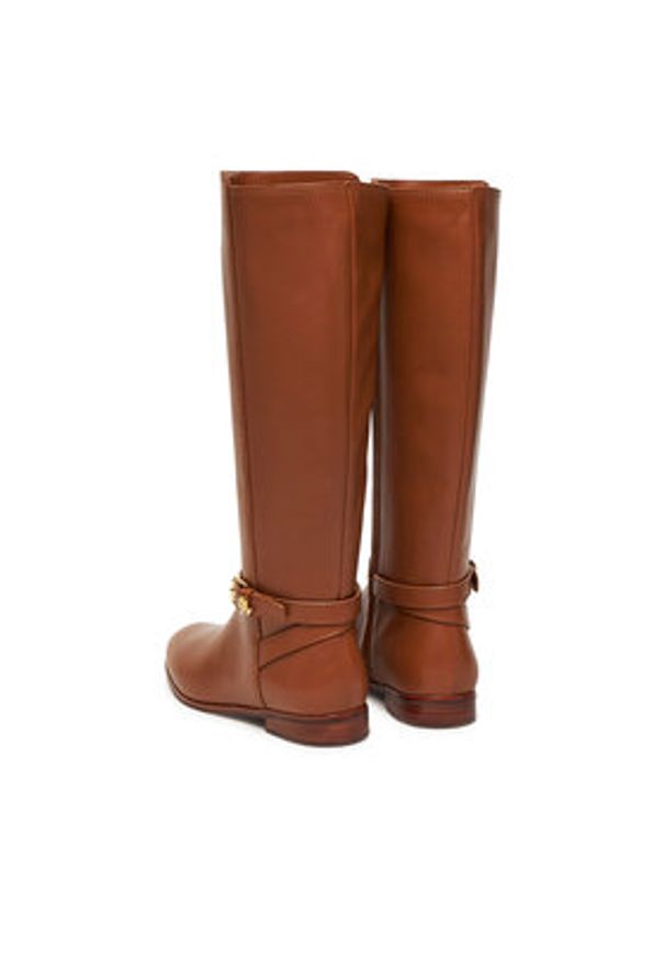 Lauren Ralph Lauren - LAUREN RALPH LAUREN Oficerki Brooke Tll 2 Bo Tal 802974383001 Brązowy. Kolor: brązowy. Materiał: skóra