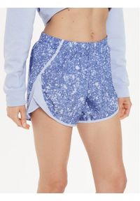 Under Armour Szorty sportowe Ua Fly By Printed Short 1382439-539 Niebieski Loose Fit. Kolor: niebieski. Materiał: syntetyk