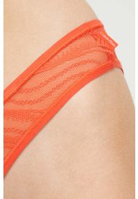 Calvin Klein Underwear figi kolor czerwony transparentne. Kolor: czerwony #2