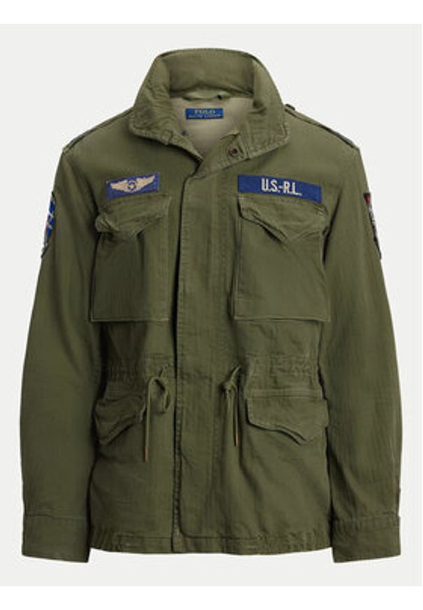 Polo Ralph Lauren Kurtka przejściowa 710961616001 Zielony Regular Fit. Typ kołnierza: polo. Kolor: zielony. Materiał: bawełna