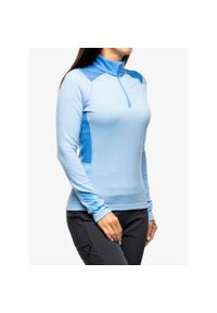Bluza termoaktywna damska Helly Hansen LIFA Merino Midweight 1/2 Zip. Kolor: niebieski