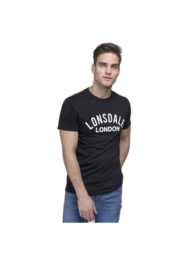 Koszulka Lonsdale Bradfield. Kolor: czarny. Materiał: bawełna