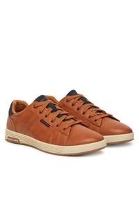 skechers - Skechers Sneakersy 210946/LUG Brązowy. Kolor: brązowy. Materiał: zamsz, skóra #5