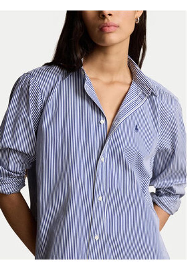 Polo Ralph Lauren Koszula 211891419001 Granatowy Regular Fit. Typ kołnierza: polo. Kolor: niebieski. Materiał: bawełna