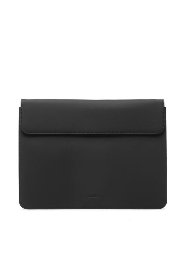 Rains Etui na laptopa Laptop Portfolio 15" 16540 Czarny. Kolor: czarny. Materiał: skóra